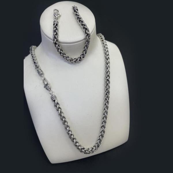سلسلة فضه ايطالى عيار 925 رسمة
