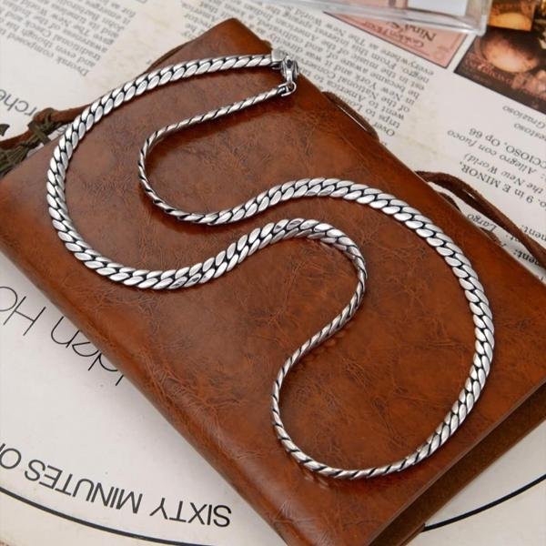سلسلة فضه ايطالى عيار 925 تصميم