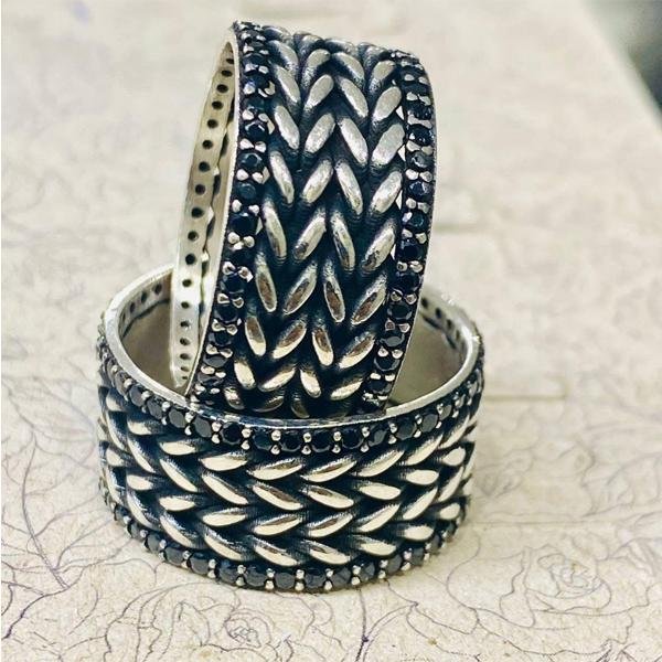 دبله فضه ايطالى عيار 925 تصميم
